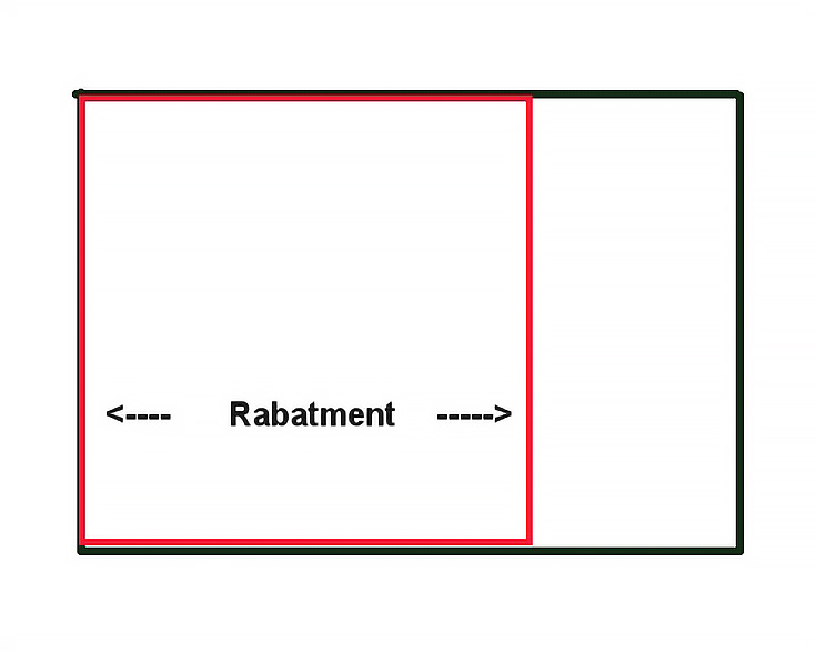 rabatment of rectangle