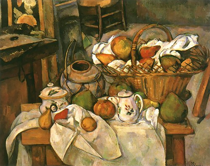 Cezanne - still life with fruit basket