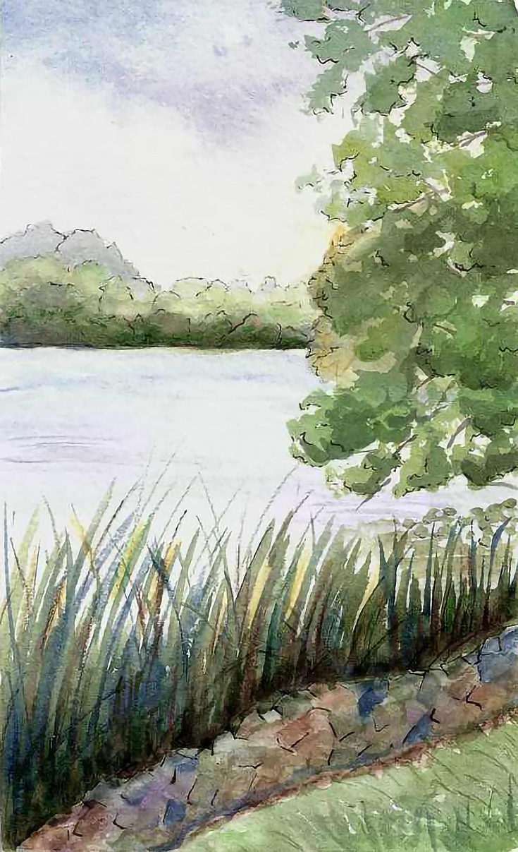 Plein Air River Painting EE resize