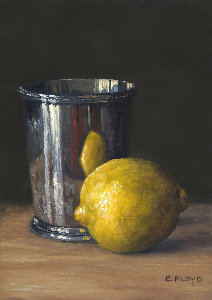 lemon and silver cup