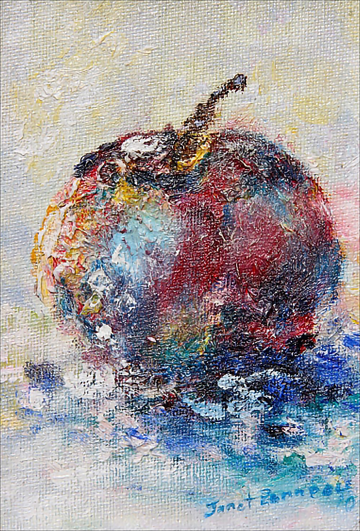 impressionistic apple