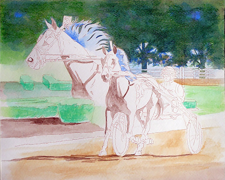 watersolublecoloredpencilhorse4-carrielewis