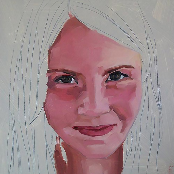 oil portrait of girl with more details