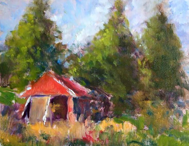 red-shed-with-trees