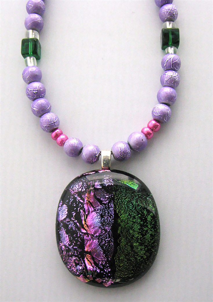 violet-orange-green-beaded-necklace