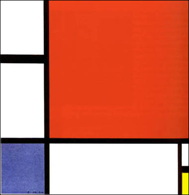 Composition with Red, Blue, Yellow by Piet Mondrian