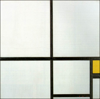 Composition with Yellow Patch by Piet Mondrian