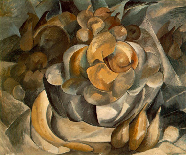 By 1910, Braque was closely working with Picasso. Around that time the art 