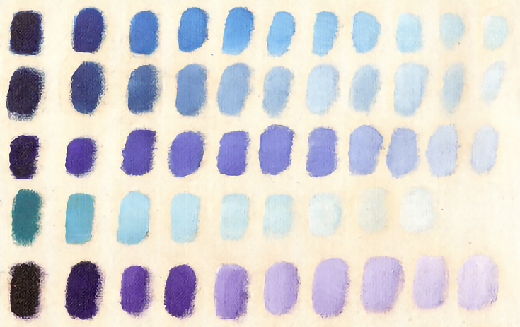 Lavender Blue Color Chart