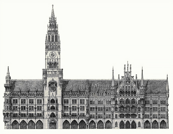 Neues Rathaus München Bayern