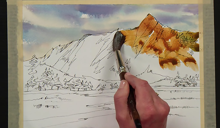 Sketching Landscapes in Pen, Ink & Watercolor (DVD + Streaming