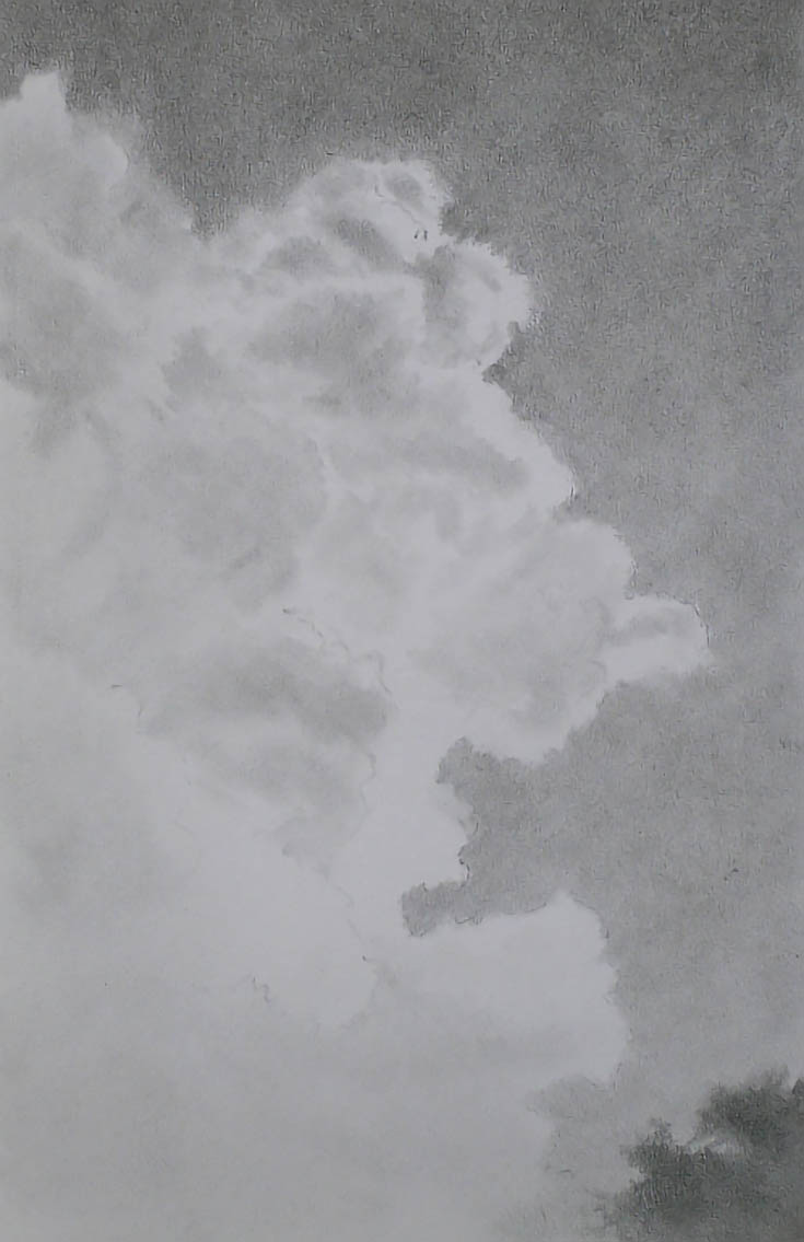 How to Draw Perfect, Luminous Clouds with Graphite Pencils - EmptyEasel.com
