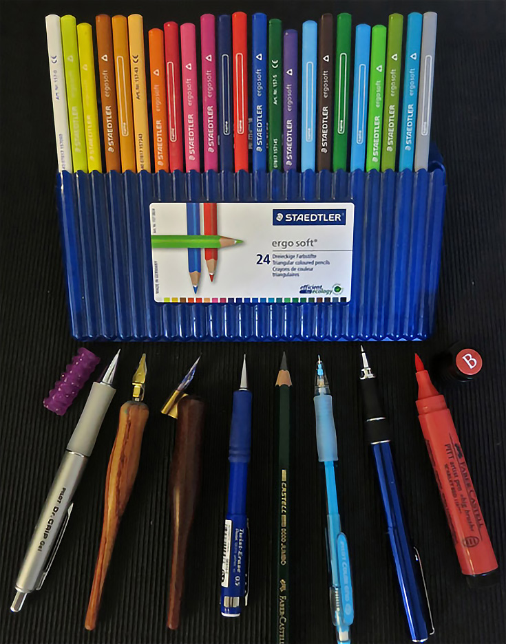 Comfy, Ergonomic Drawing Tools for Artists & Calligraphers Over 40
