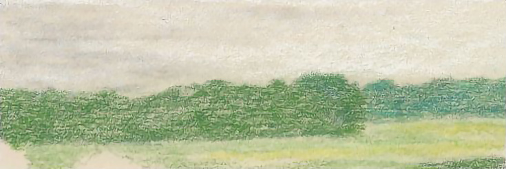Drawing a Landscape on Sanded Art Paper - Part 3