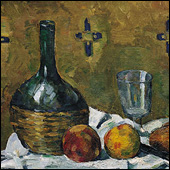 Cezanne still life with flask
