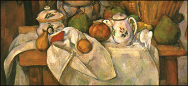 Cezanne still life with table