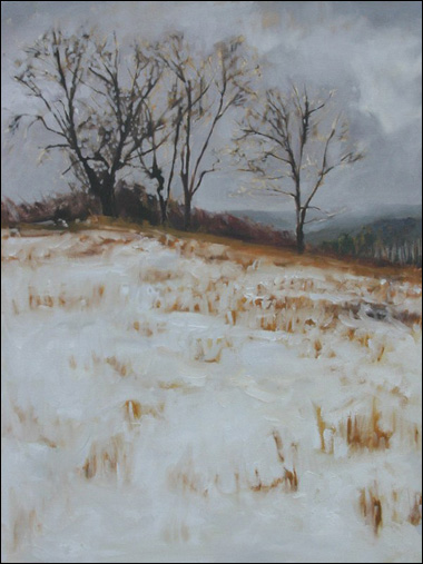 Winter Hillside by Megan Lightell