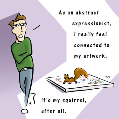 Abstract Expressionist Cartoon