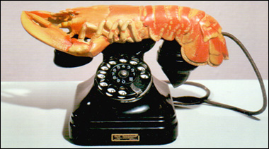 Lobster Telephone sculpture by Salvadore Dali