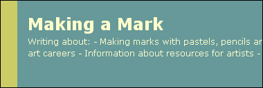 Making A Mark Blog