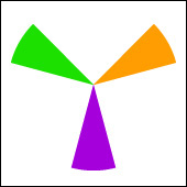 Secondary Colors - Green Orange Violet (purple)