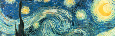 Starry Night by Van Gogh detail