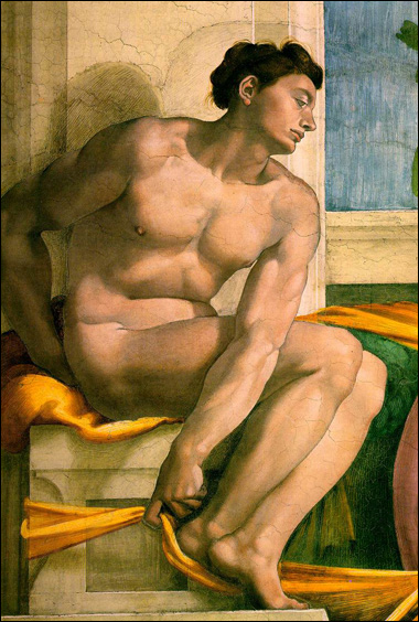 Nude Detail of the Sistine Chapel