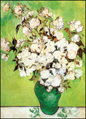Vase of Roses by Vincent Van Gogh