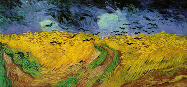 Wheat Field under Threatening Skies by Vincent Van Gogh