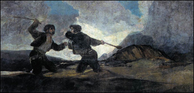 Duel with Cudgels
