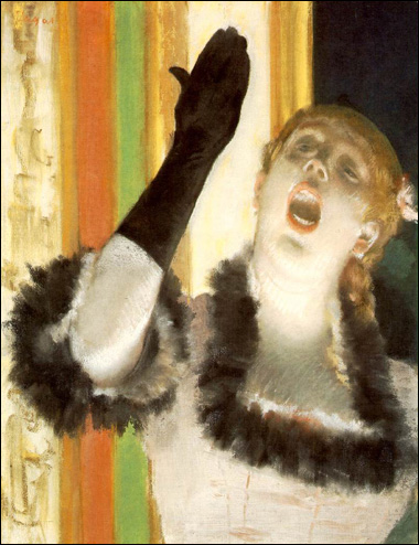 Singer with a Glove by Edgar Degas