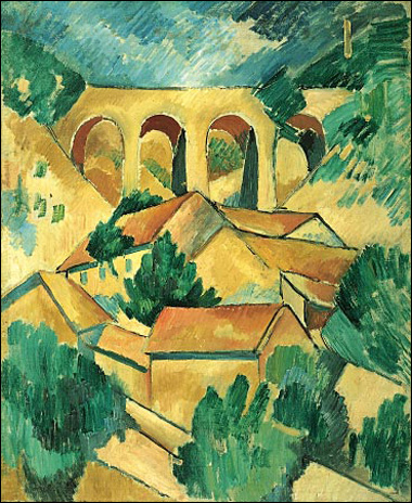 Viaduct at L'Estaque by Georges Braque