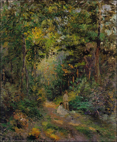 Autumn, Path through the woods by Camille Pissarro