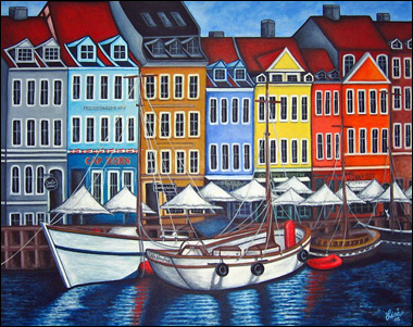 Colours of Nyhavn II by Lisa Lorenz