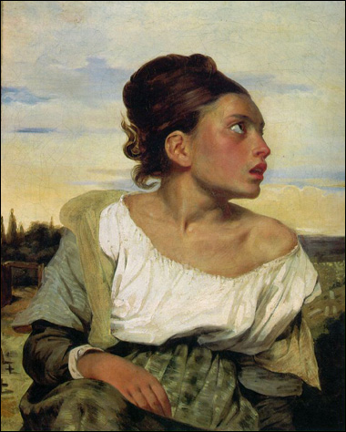 Orphan Girl in a Cemetery by Eugene Delacroix