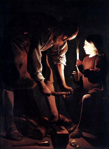 St Joseph the Carpenter oleh Georges de La Tour