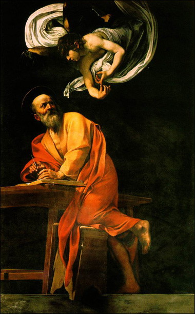 Inspirasi St. Matius oleh Caravaggio