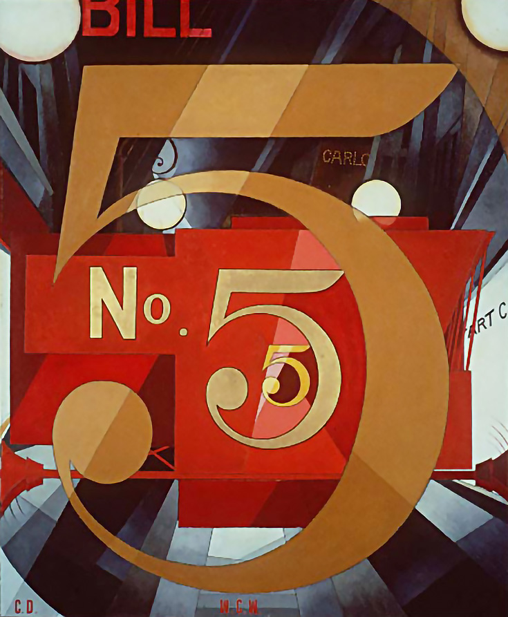 I Saw the Figure Five in Gold by Charles Demuth