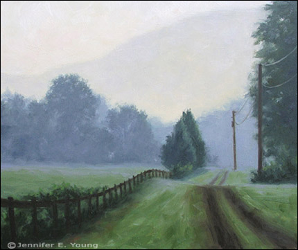 Blue Ridge Morning Fog by Jennifer Young