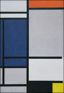 Composition with Red, Blue, Black, Yellow, and Gray by Piet Mondrian