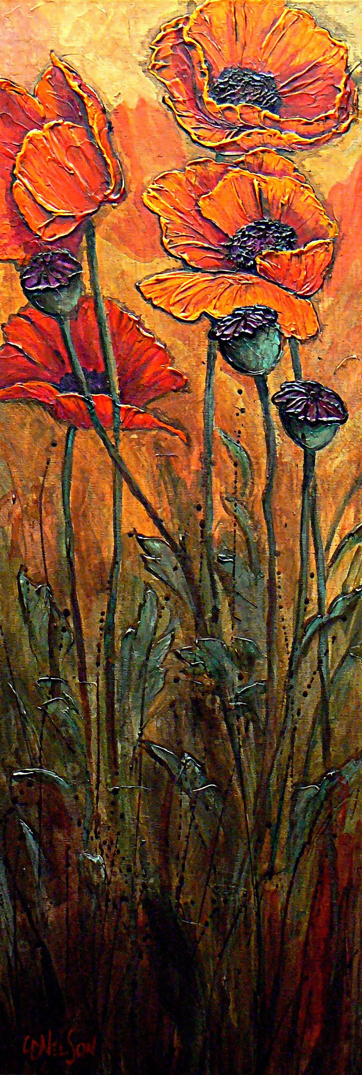 How To Add Incredibly Thick Texture To Your Acrylic Paintings   Finishedflowers 