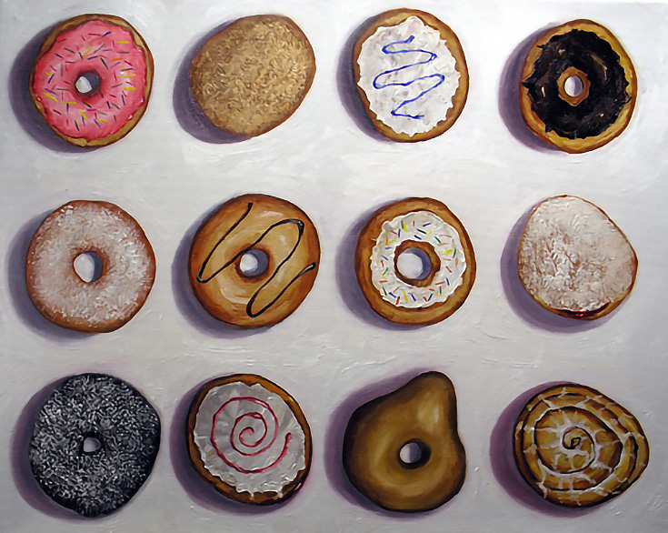 Assortment of a Dozen Donuts