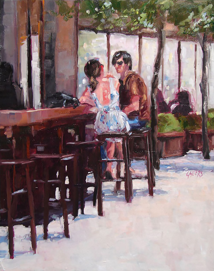 Sidewalk Cafe by Robin Cheers