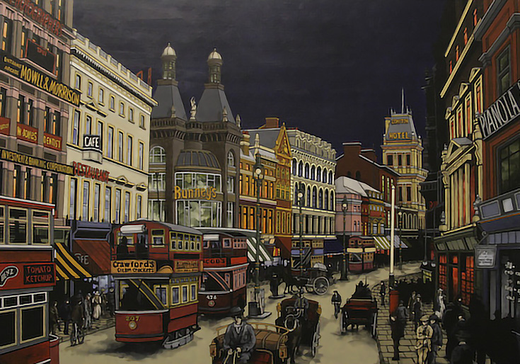Lord Street 1908 by JK Chapman
