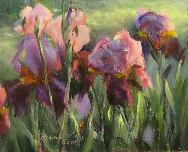 Irises and Light by Dianne Mize