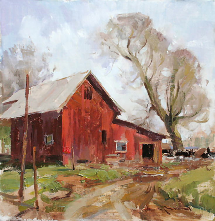 red barn by Mitch Baird
