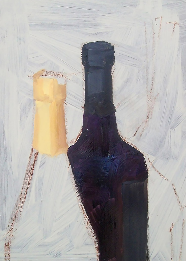Painting rear bottle