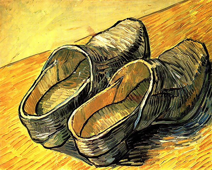 A Pair of Leather Clogs by Vincent van Gogh