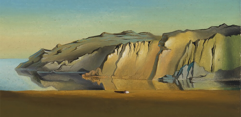 Cliffs found in Salvador Dali's painting, "The Persistence of Memory"